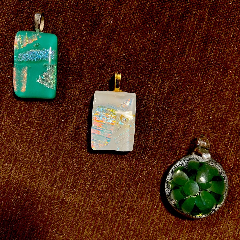 Handmade Glass Necklace Pendant